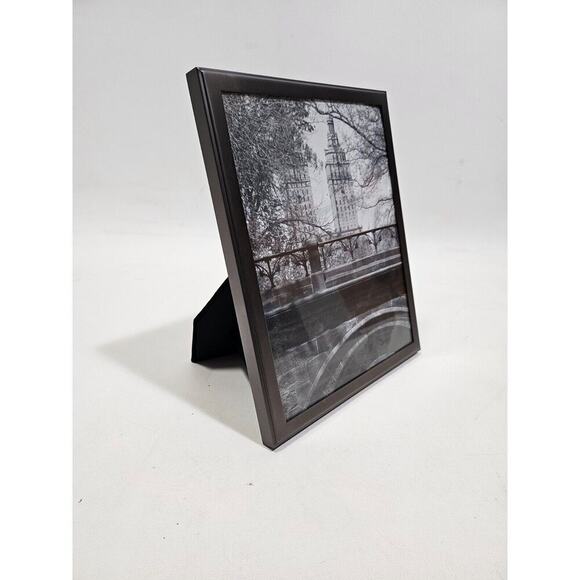 RESTORATION HARDWARE modern picture frame, black 9x11 thin frame - Picture 1 of 7
